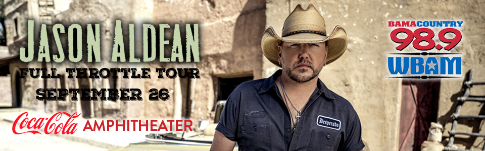 Jason Aldean at the Coca-Cola Amphitheater in Birmingham on September 26