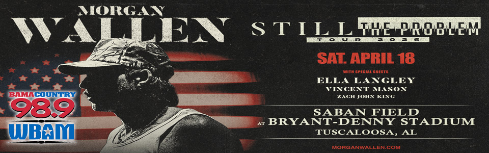 Morgan Wallen at Saban Field at Bryant-Denny Stadium on April 18